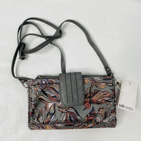 Sakroots Gray Olympic Smartphone Crossbody Purse - Picture 3 of 13